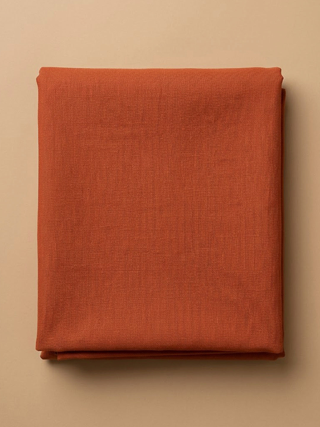 Rust Chanderi Printed Unstitched Dress Material