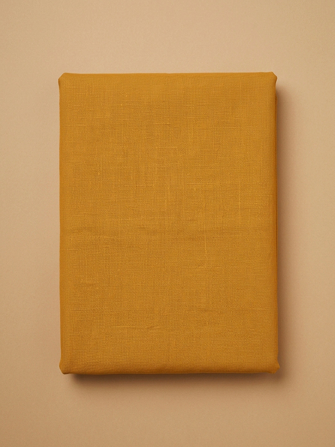 Mustard Printed Chanderi Unstitched Dress Material