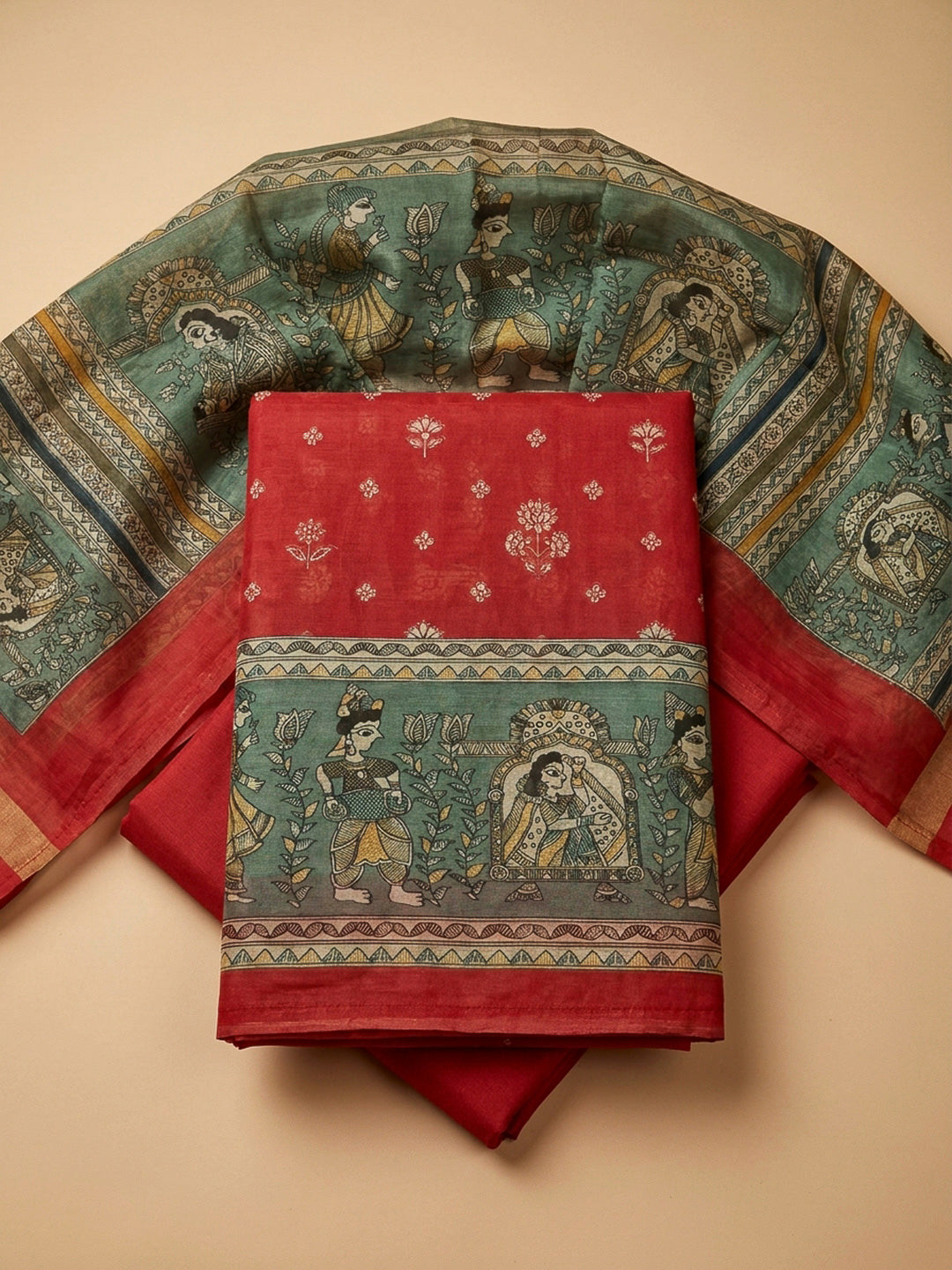 Rani Printed Chanderi Unstitched Dress Material