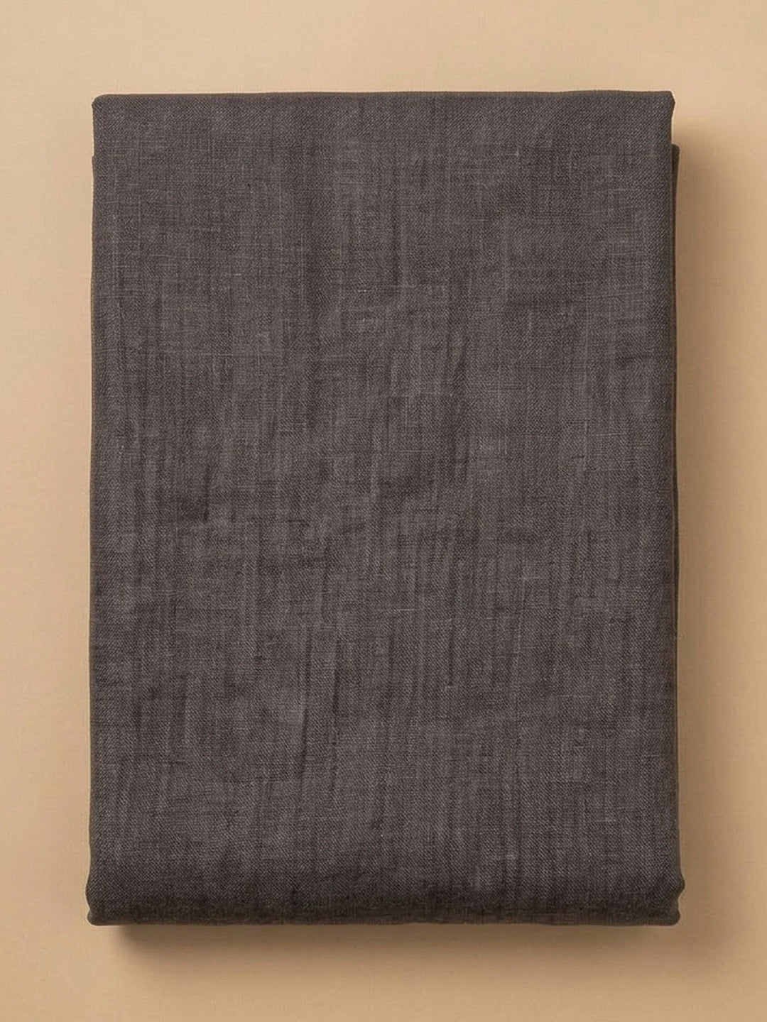 Grey Linen Blend Printed Unstitched Dress Material