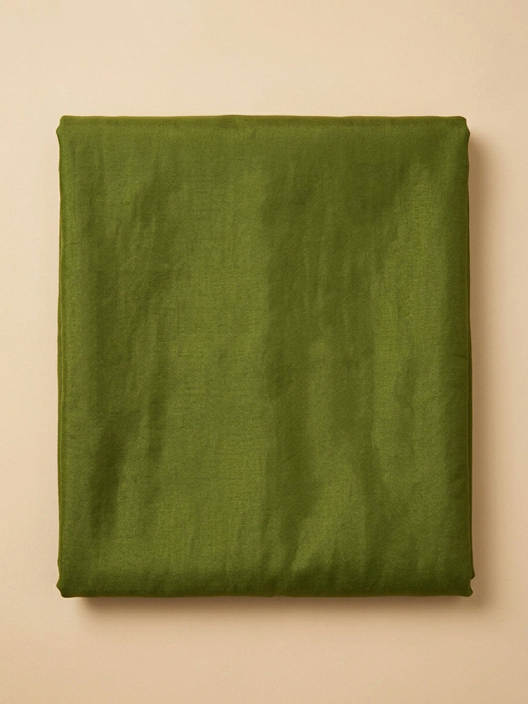 Green Embroidered Cotton Blend Unstitched Suit &amp; Pant With Cotton Dupatta