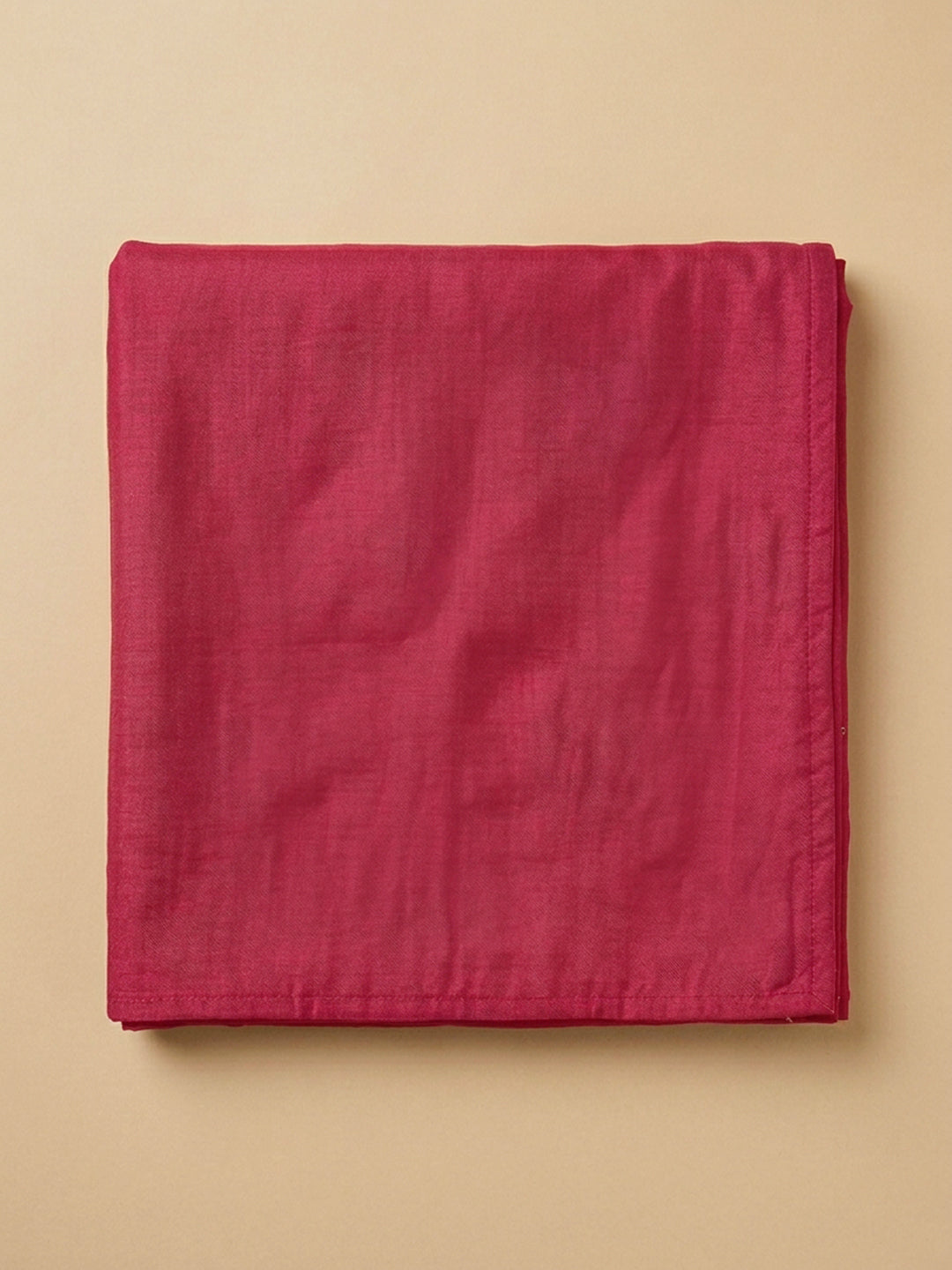 Pink Embroidered Cotton Blend Unstitched Suit &amp; Pant With Cotton Dupatta