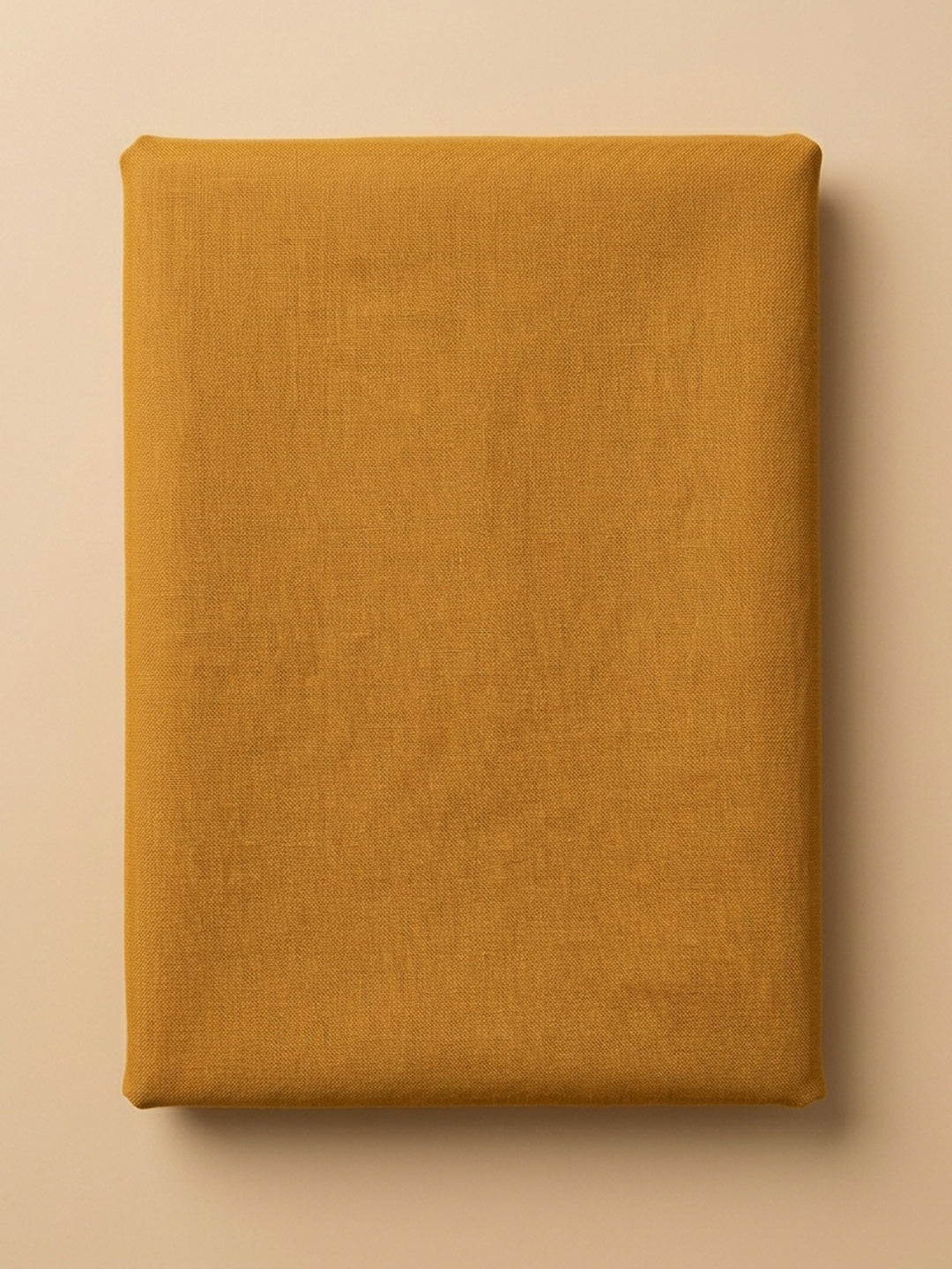 Mustard Embroidered Cotton Blend Unstitched Suit &amp; Pant With Cotton Dupatta