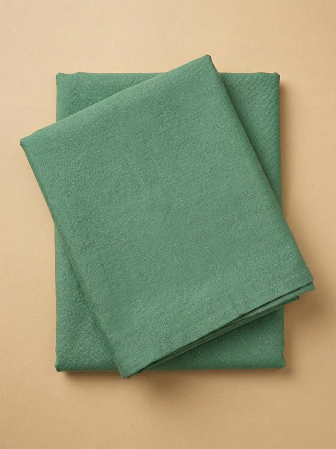 Rama Green Embroidered Cotton Blend Unstitched Suit &amp; Pant With Cotton Dupatta