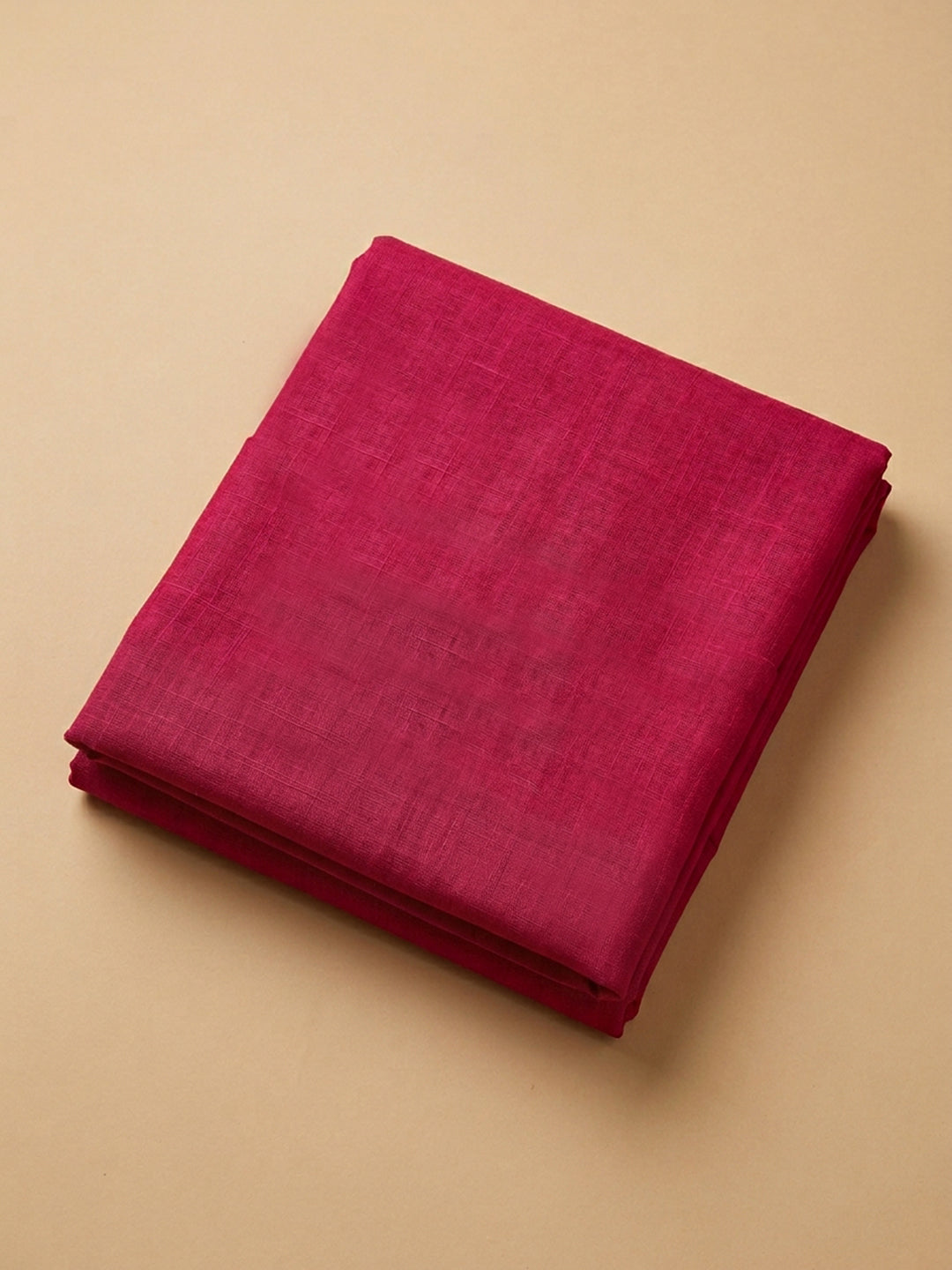 Pink Embroidered Cotton Blend Unstitched Suit &amp; Pant With Cotton Dupatta