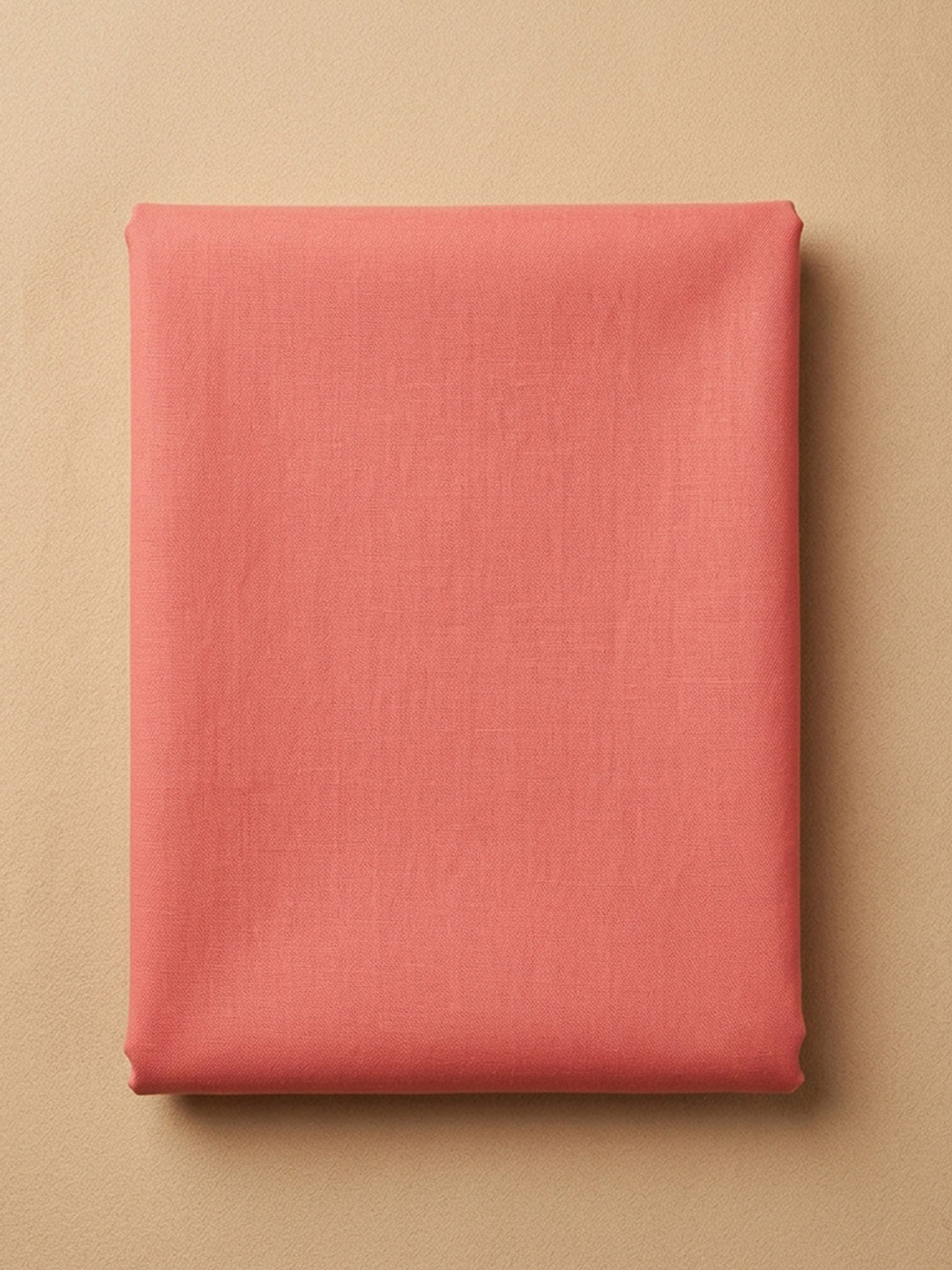 Peach Embroidery Cotton Blend Unstitched Dress Material
