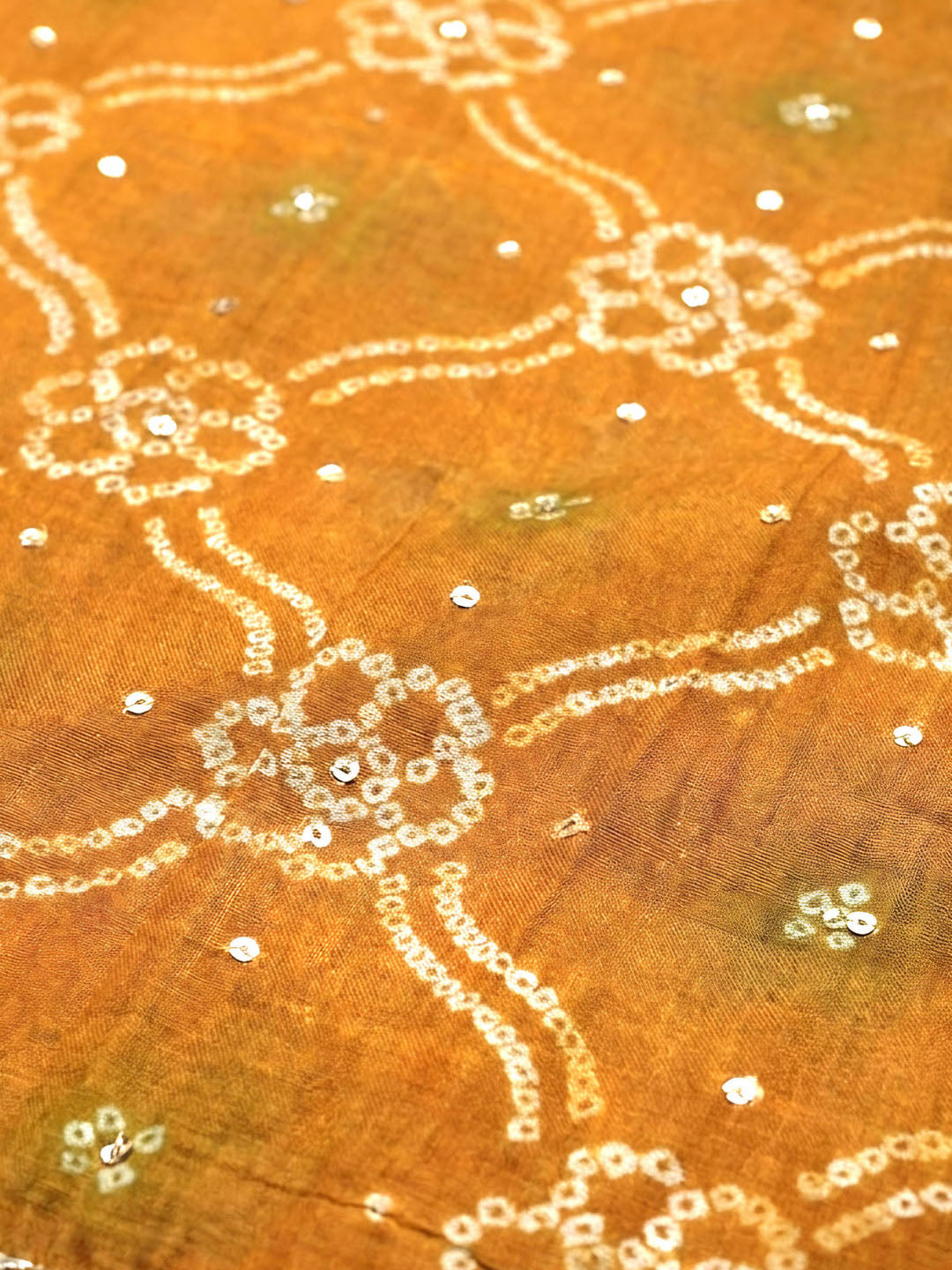 Mustard Embroidery Cotton Blend Unstitched Dress Material