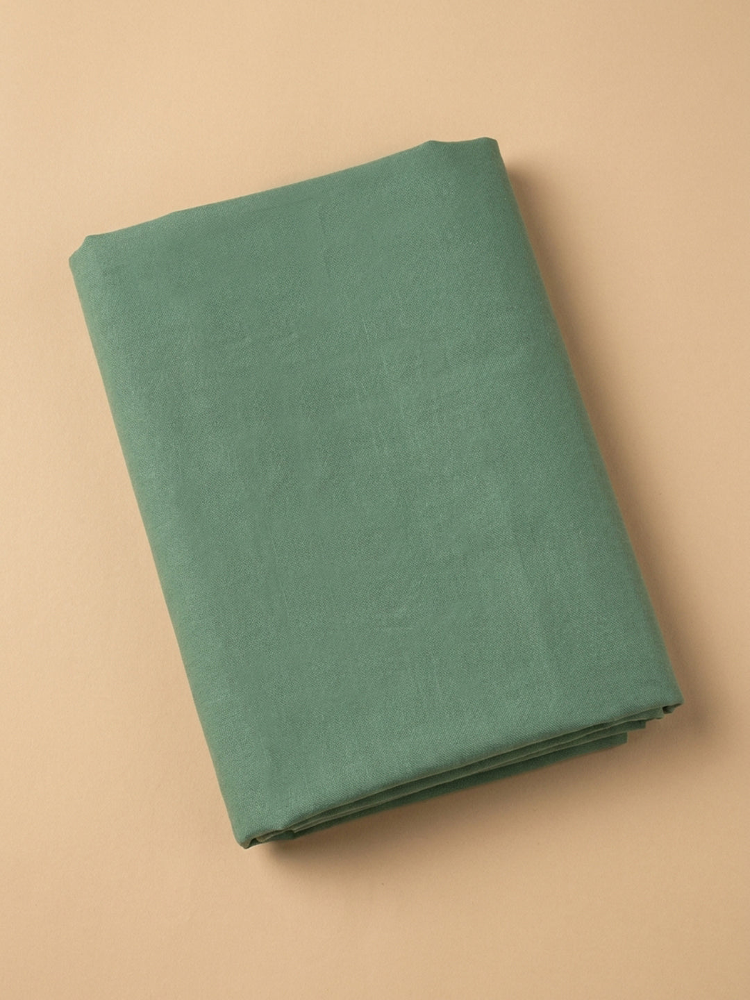 Aqua Green Embroidered Cotton Blend Unstitched Suit &amp; Pant With Cotton Dupatta