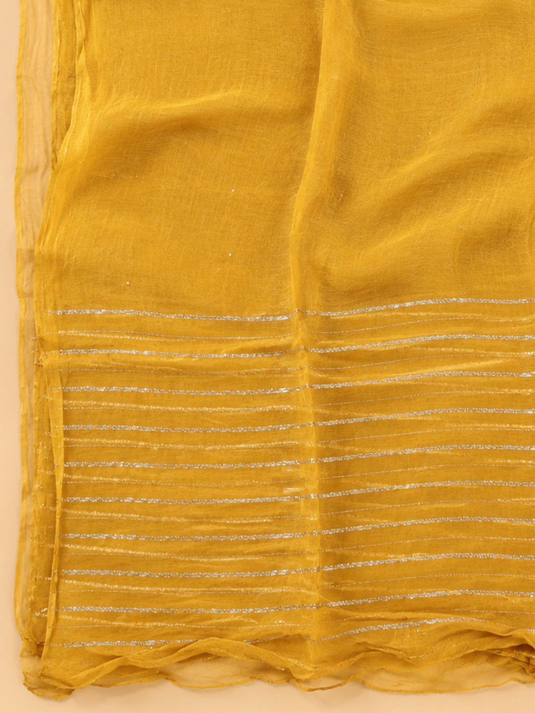 Mustard Embroidery Cotton Blend Unstitched Dress Material
