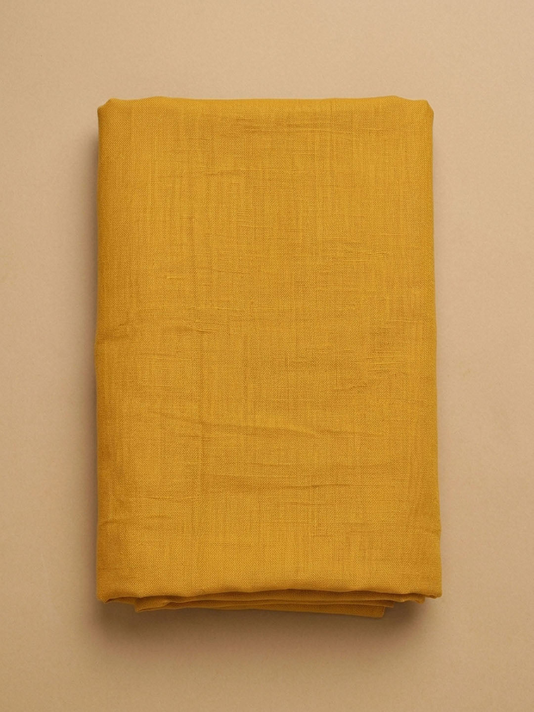 Mustard Embroidery Cotton Blend Unstitched Dress Material