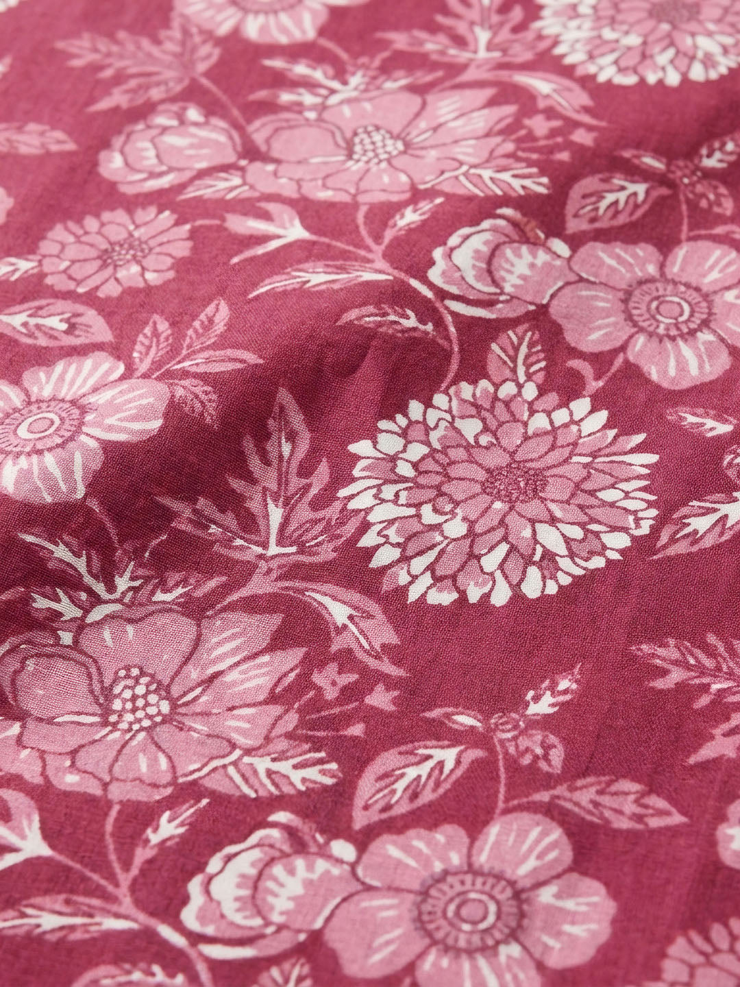 Pink Embroidery Cotton Blend Unstitched Dress Material