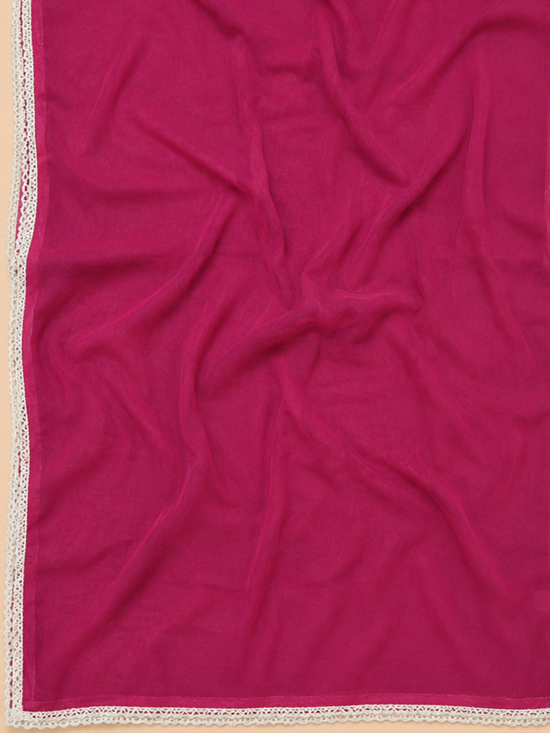 Pink Embroidery Cotton Blend Unstitched Dress Material