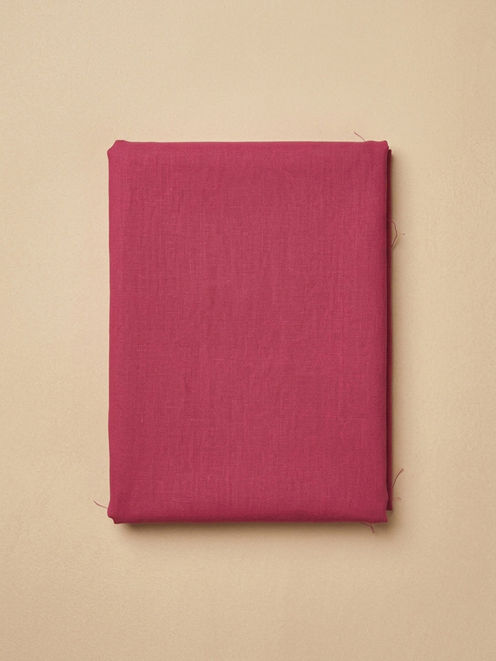 Onion Pink Embroidery Cotton Blend Unstitched Dress Material