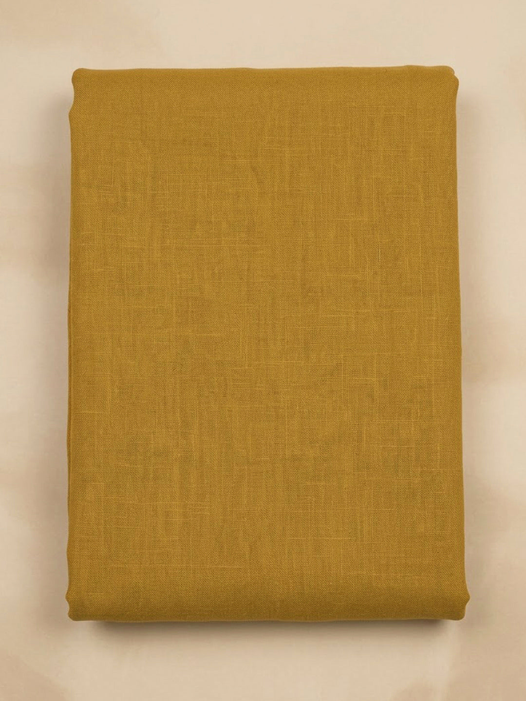 Mustard Cotton Blend Embroidered Unstitched Dress Material