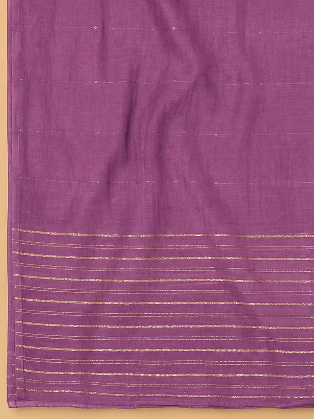 Lavender Cotton Blend Printed Unstitched Dress Material
