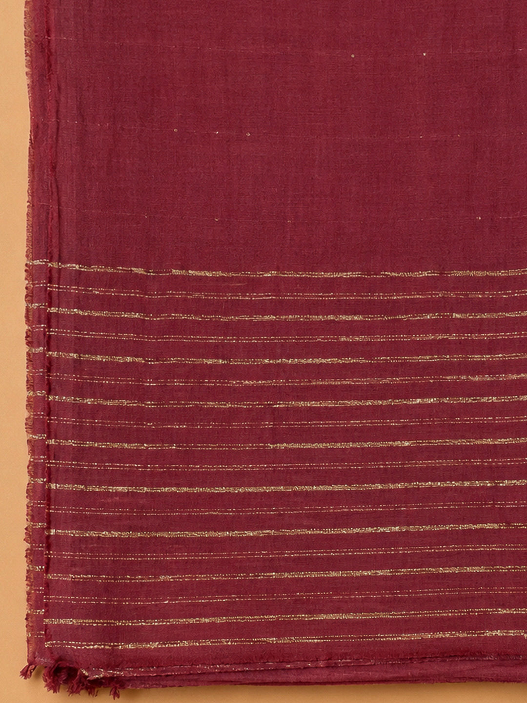 Maroon Cotton Blend Embroidered Unstitched Dress Material