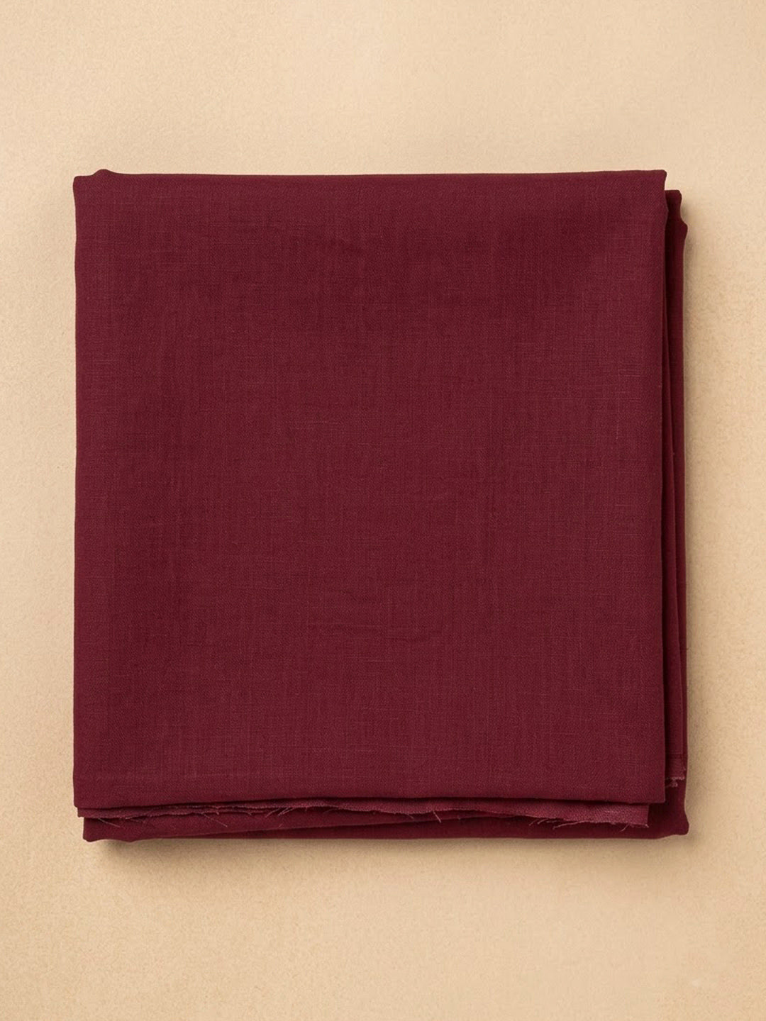 Maroon Cotton Blend Embroidered Unstitched Dress Material