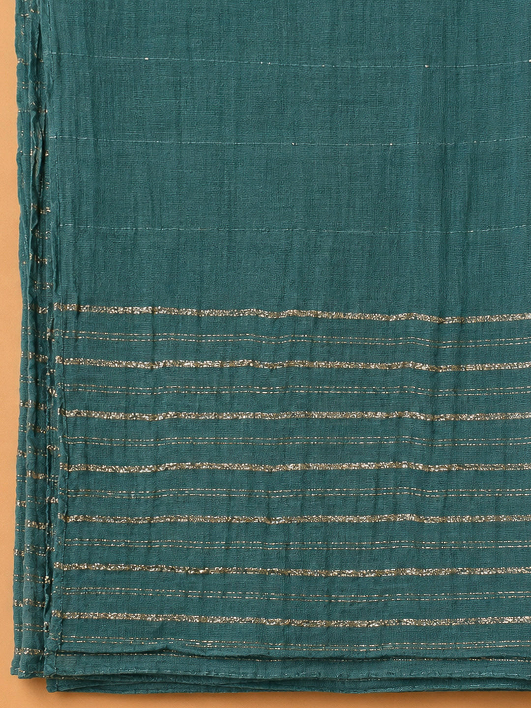 Rama Green Cotton Blend Embroidered Unstitched Dress Material