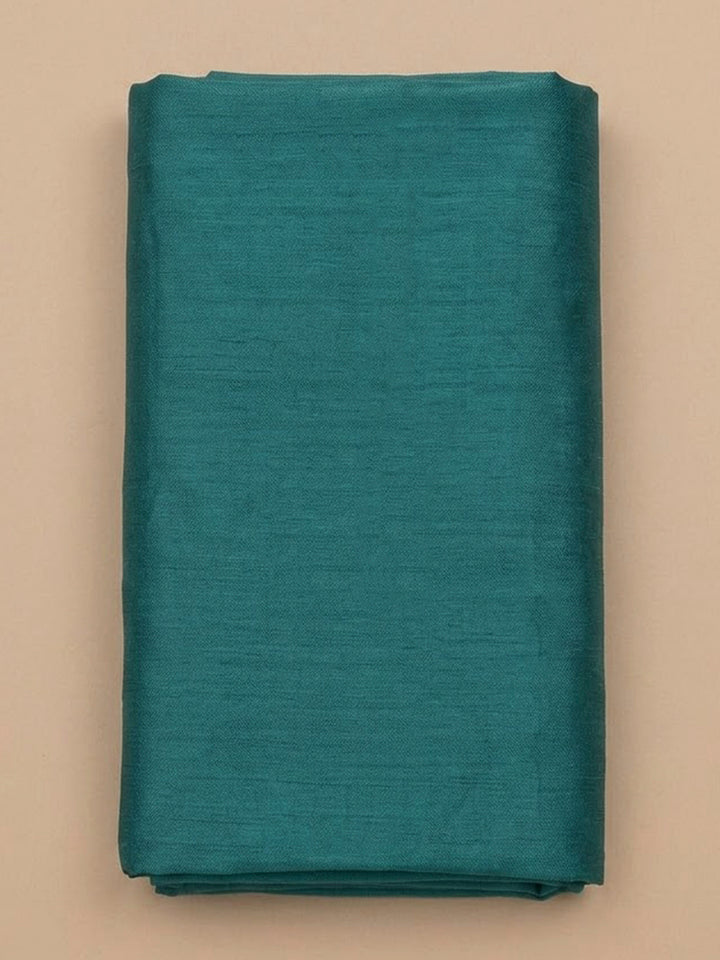 Rama Green Cotton Blend Embroidered Unstitched Dress Material