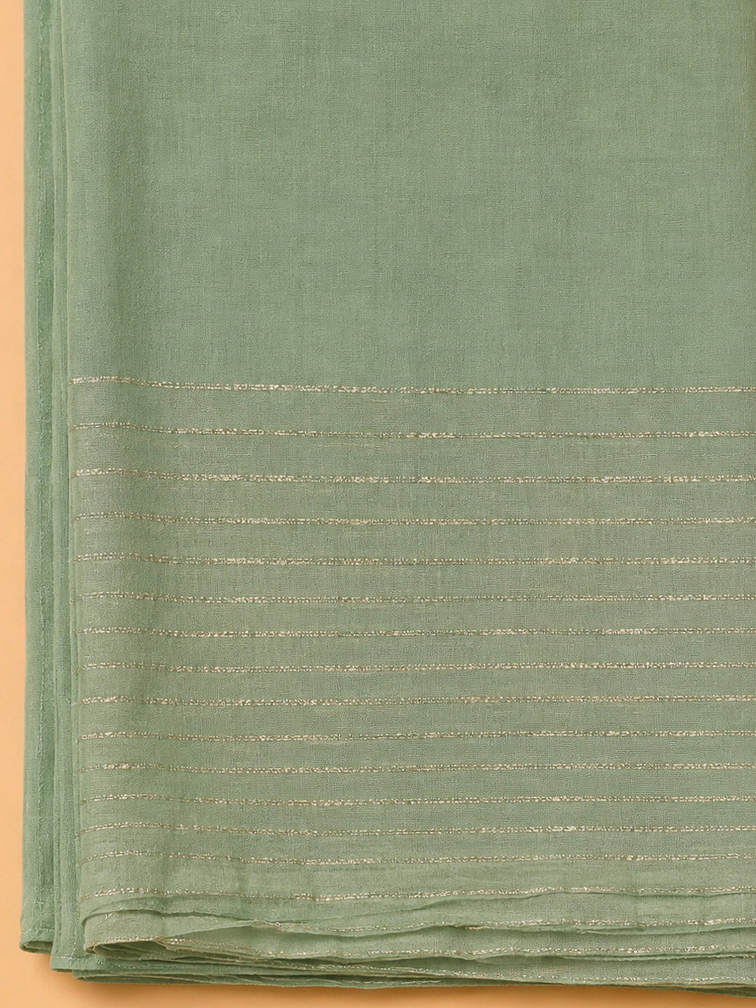 Aqua Green Cotton Blend Embroidered Unstitched Dress Material