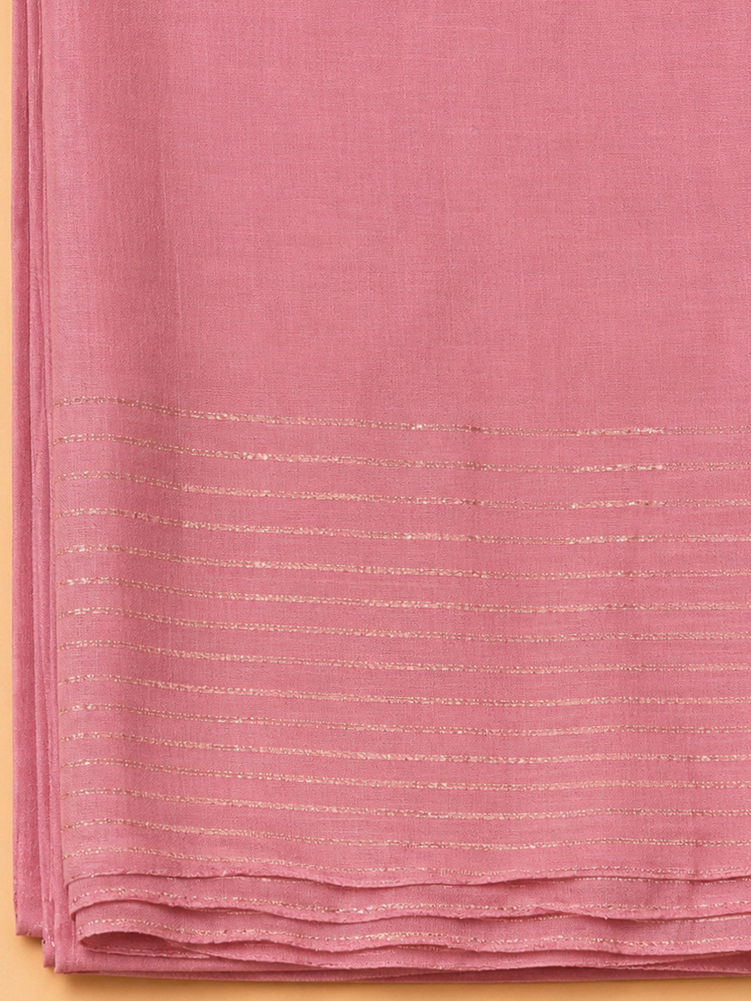 Onion Pink Cotton Blend Embroidered Unstitched Dress Material