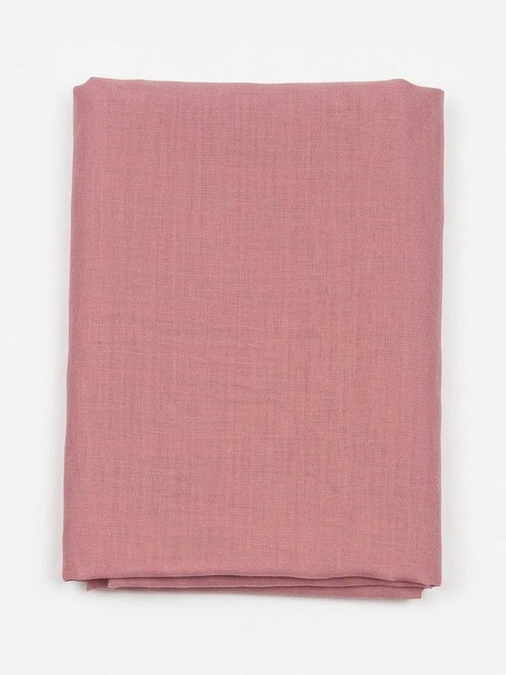 Onion Pink Cotton Blend Embroidered Unstitched Dress Material