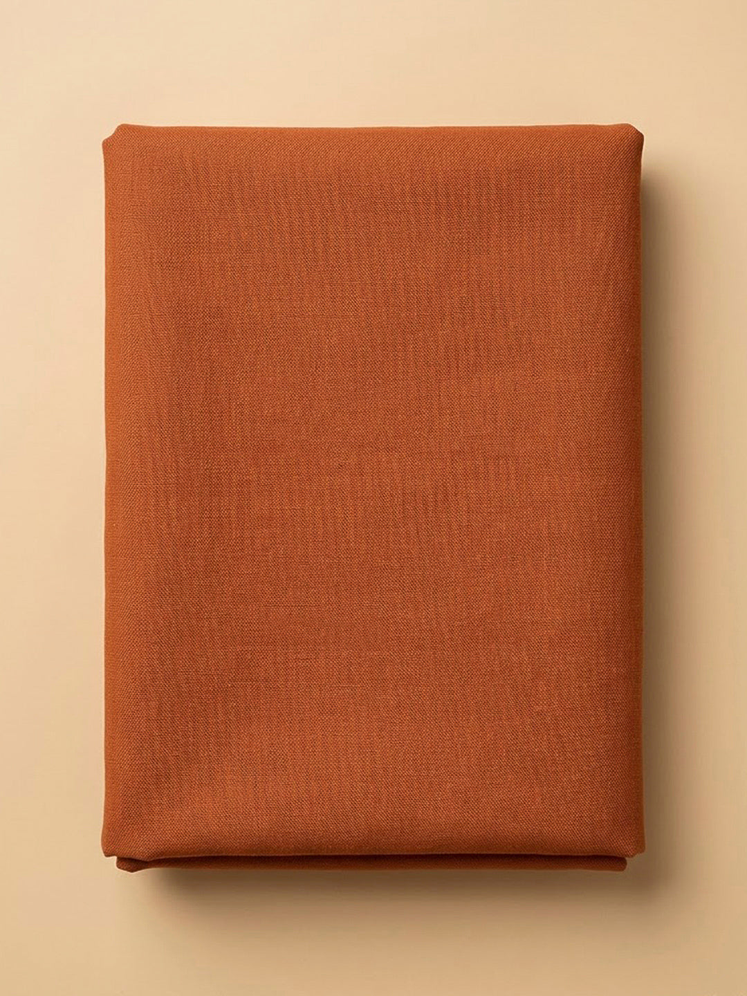 Rust Cotton Blend Embroidered Unstitched Dress Material