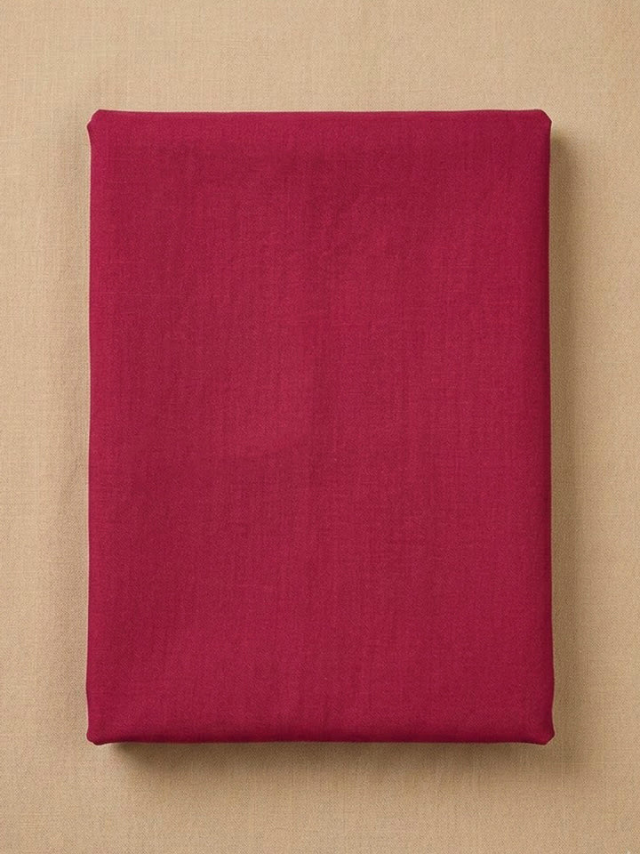 Hot Pink Cotton Blend Embroidered Unstitched Dress Material