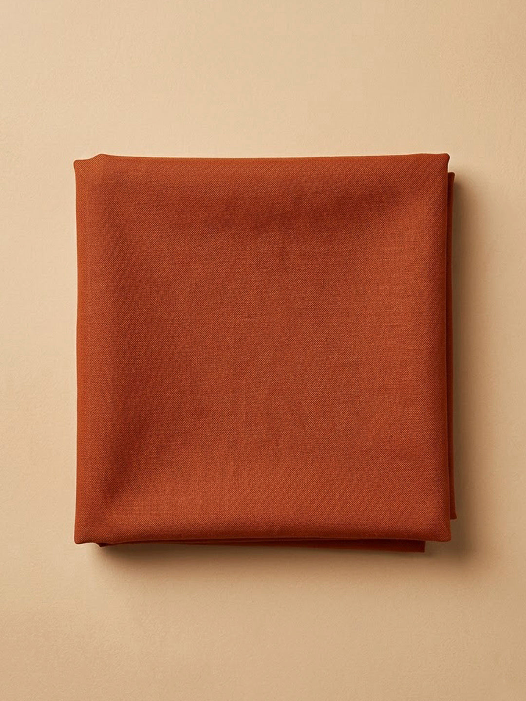 Rust Cotton Blend Embroidered Unstitched Dress Material