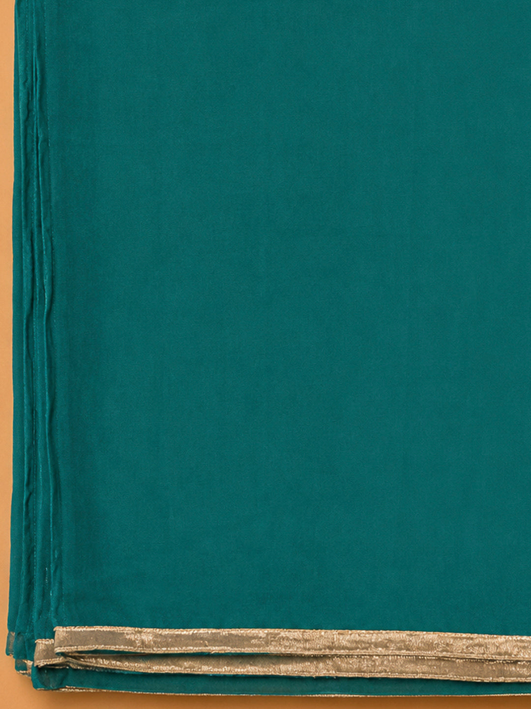 Rama Green Cotton Blend Embroidered Unstitched Dress Material