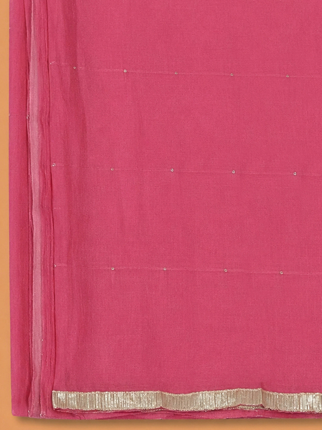 Onion Pink Cotton Blend Embroidered Unstitched Dress Material