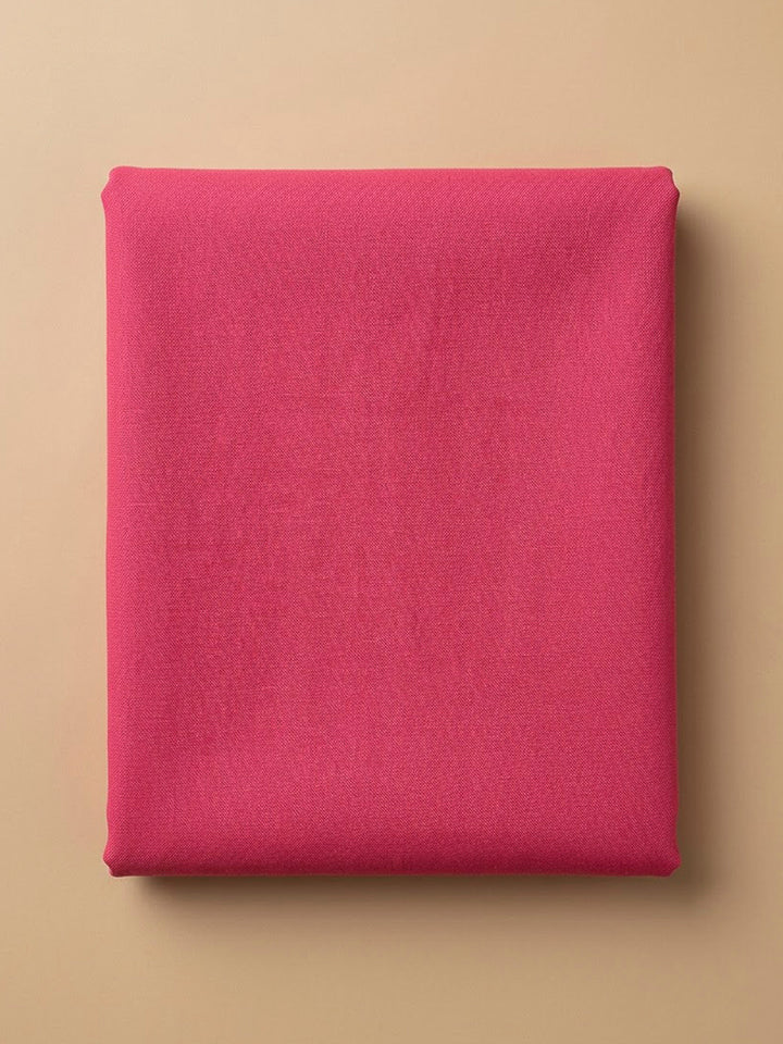 Pink Cotton Blend Printed Unstitched Dress Material