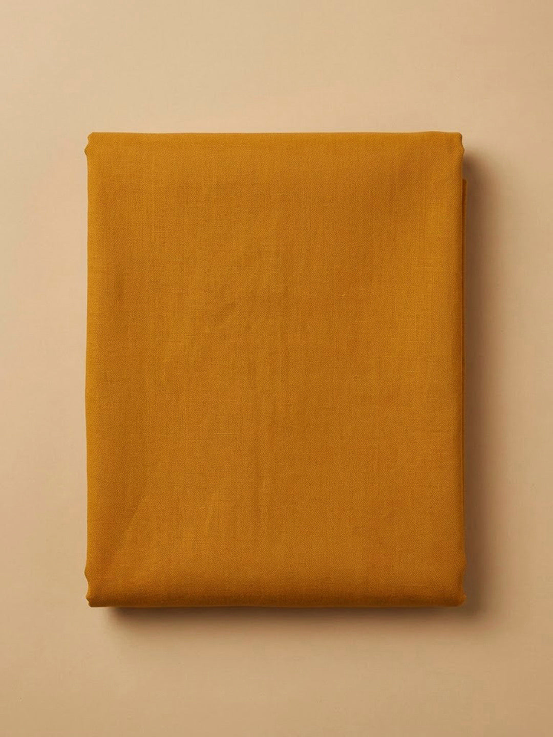 Mustard Cotton Blend Embroidered Unstitched Dress Material