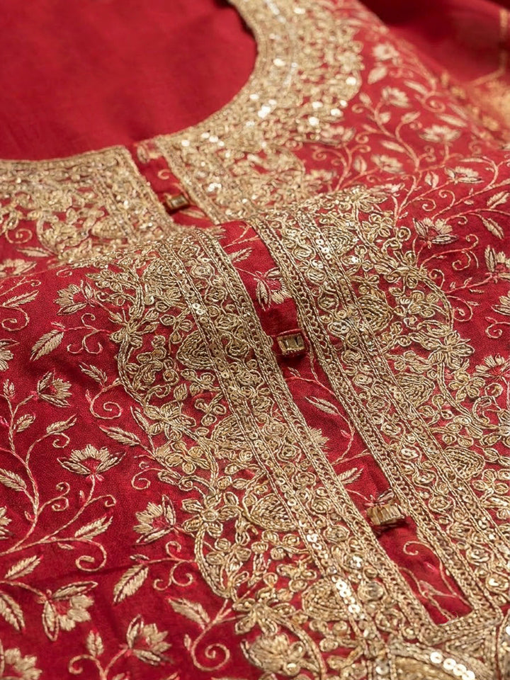 Rani Cotton Blend Embroidered Unstitched Dress Material