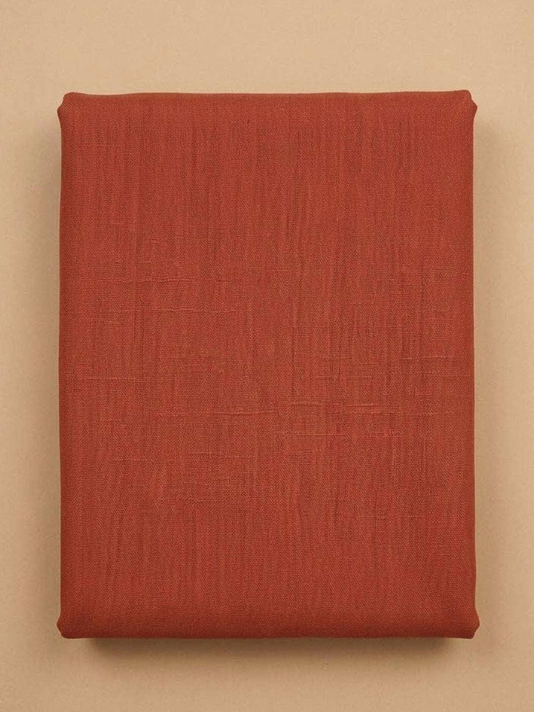 Rust Cotton Blend Embroidered Unstitched Dress Material