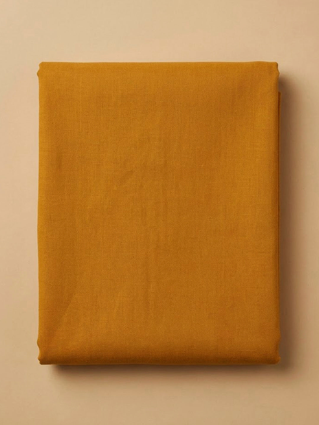 Mustard Cotton Blend Embroidered Unstitched Dress Material