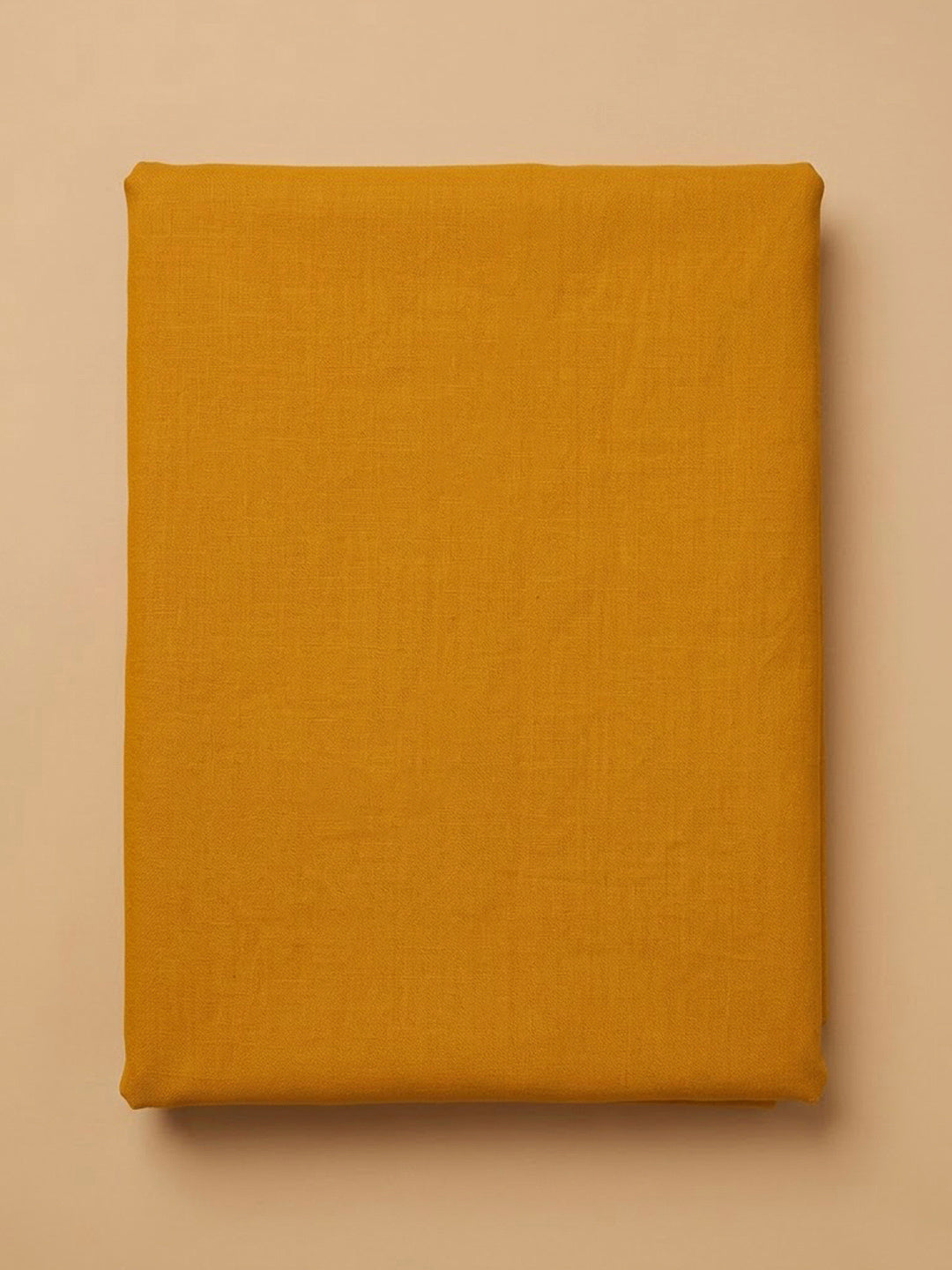 Mustard Cotton Blend Embroidered Unstitched Dress Material