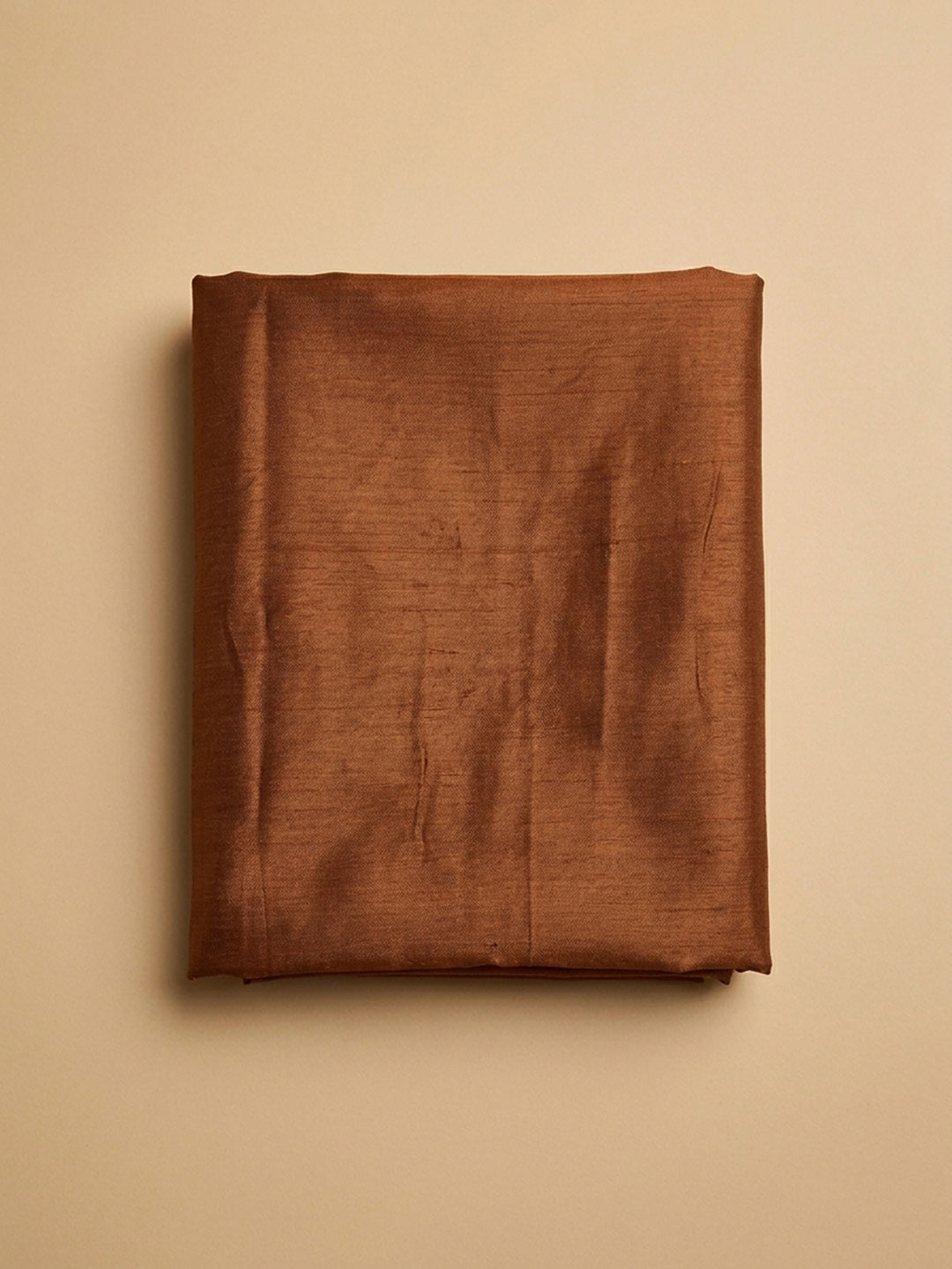 Rust Embroidery Chanderi Unstitched Dress Material