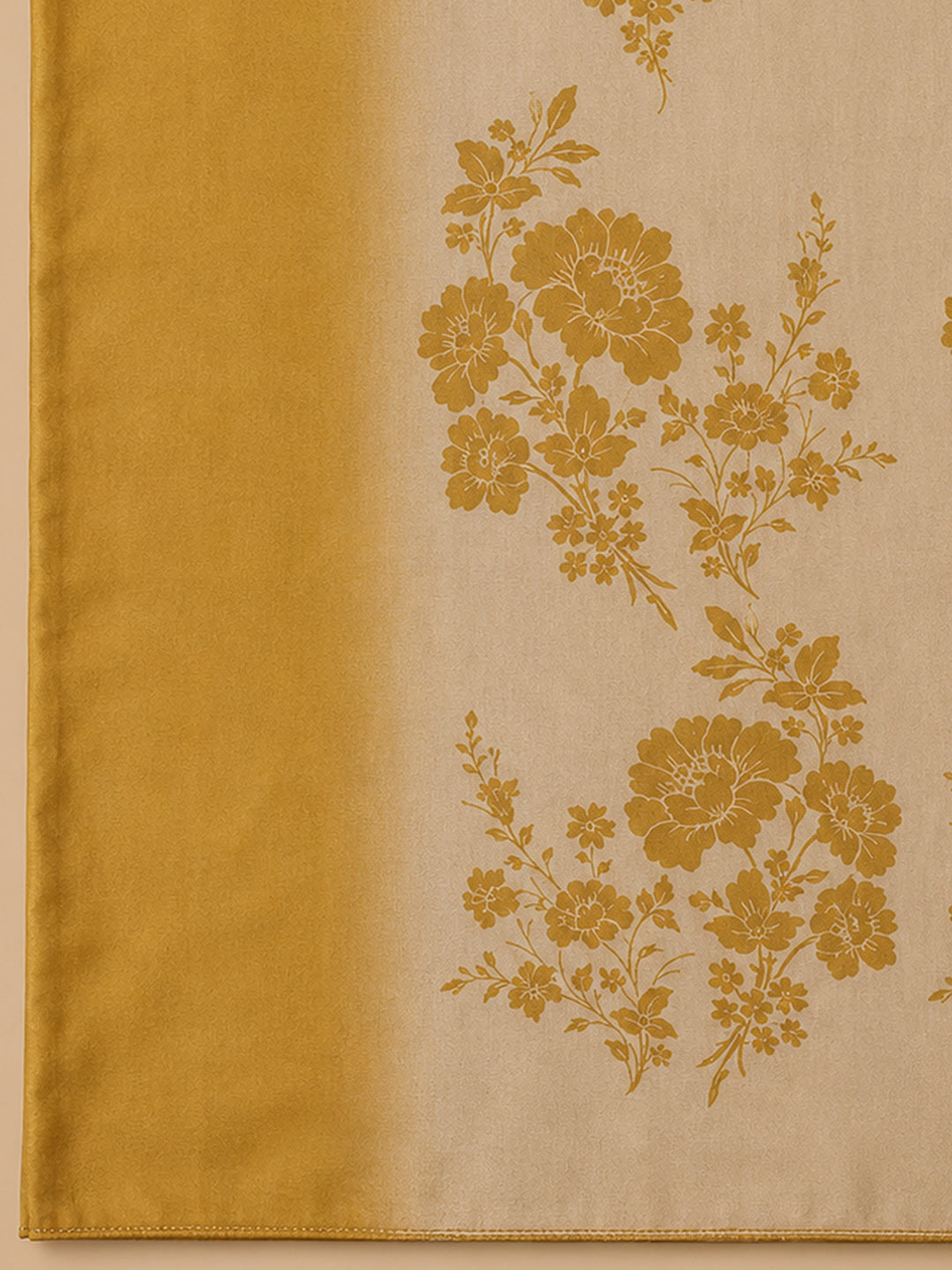 Mustard Embroidery Cotton Blend Unstitched Dress Material