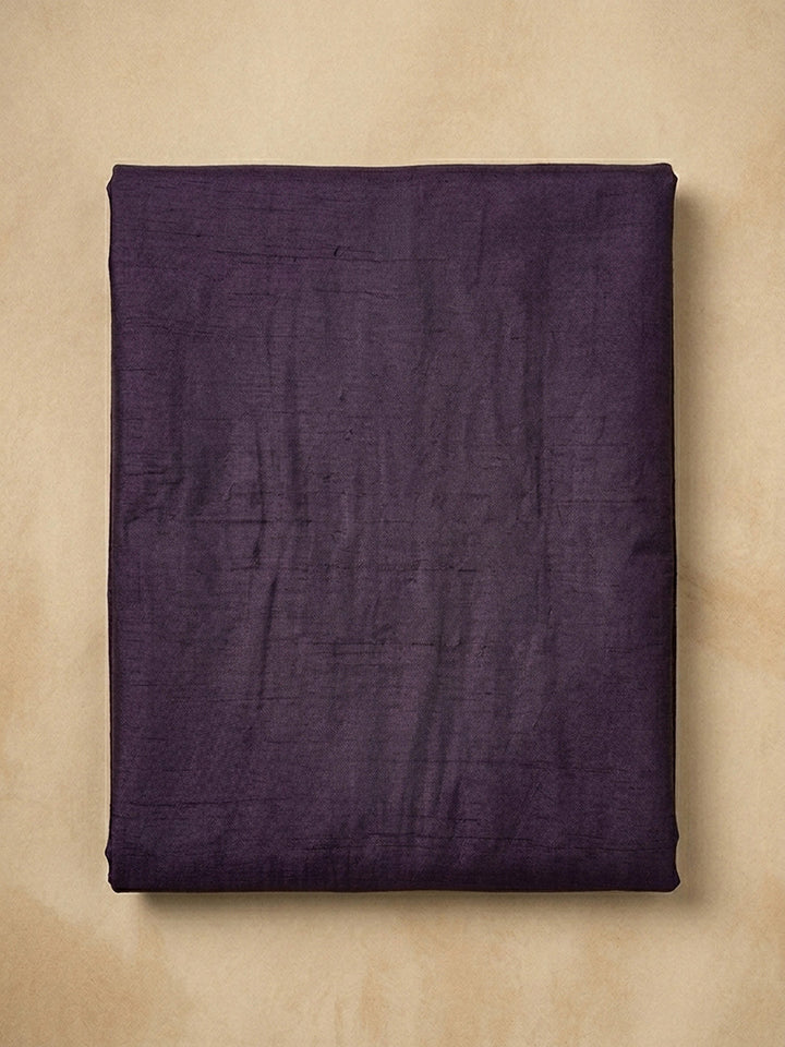 Purple Embroidery Cotton Blend Unstitched Dress Material