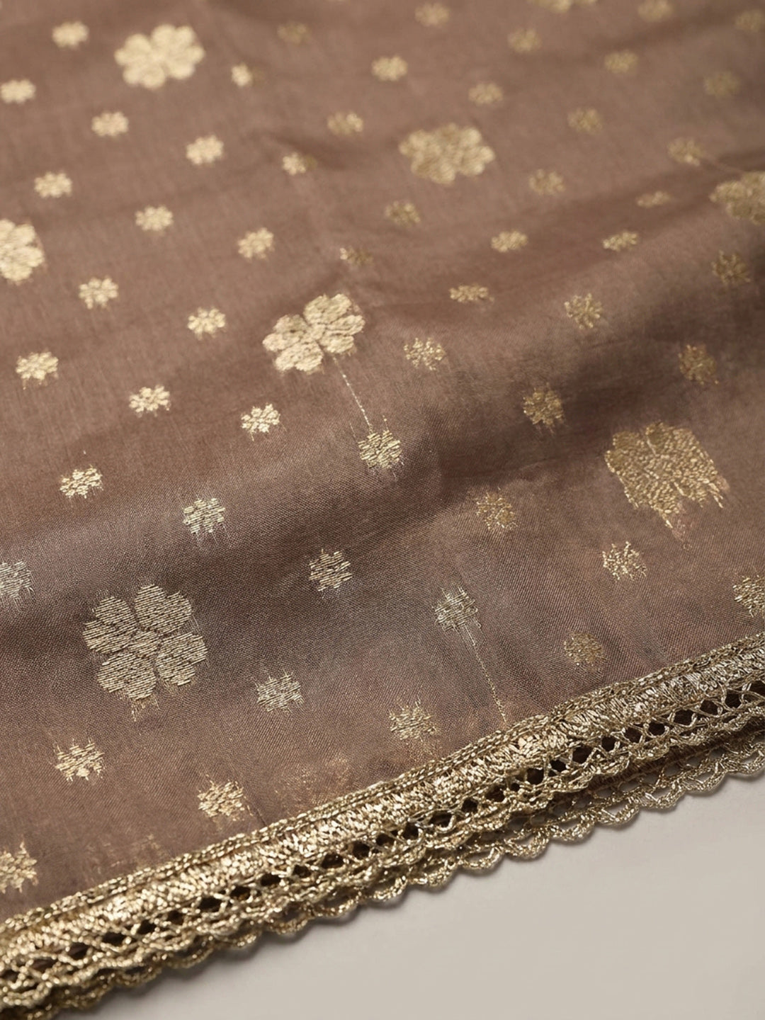 Onion Pink Embroidery Tissue Unstitched Dress Material