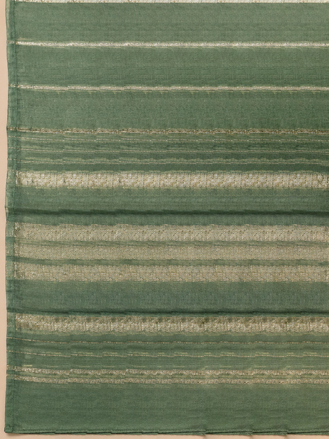 Rama Green Embroidery Chanderi Unstitched Dress Material