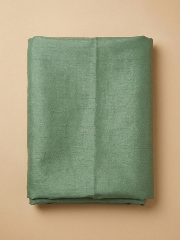 Rama Green Embroidery Chanderi Unstitched Dress Material