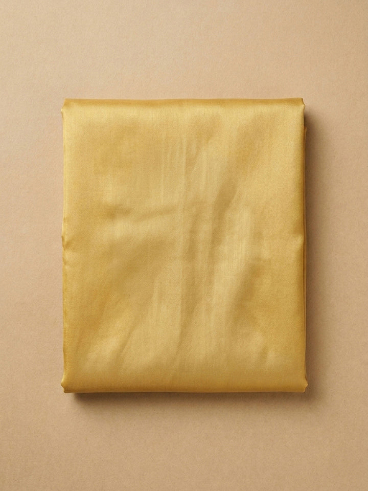 Yellow Embroidery Chanderi Unstitched Dress Material