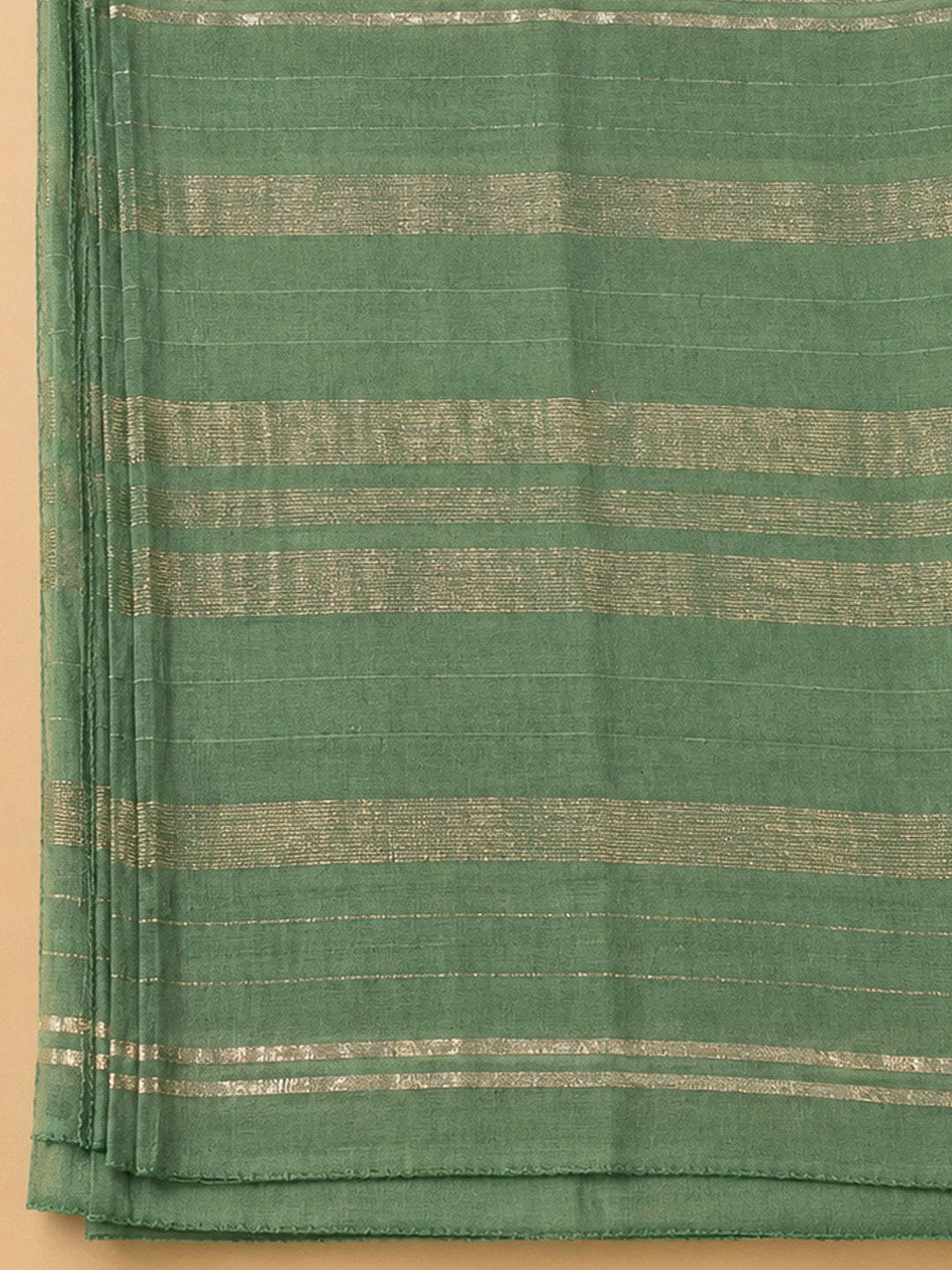 Aqua Green Chanderi Embroidered Unstitched Dress Material