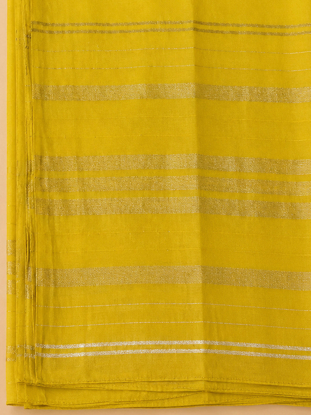 Yellow Chanderi Embroidered Unstitched Dress Material