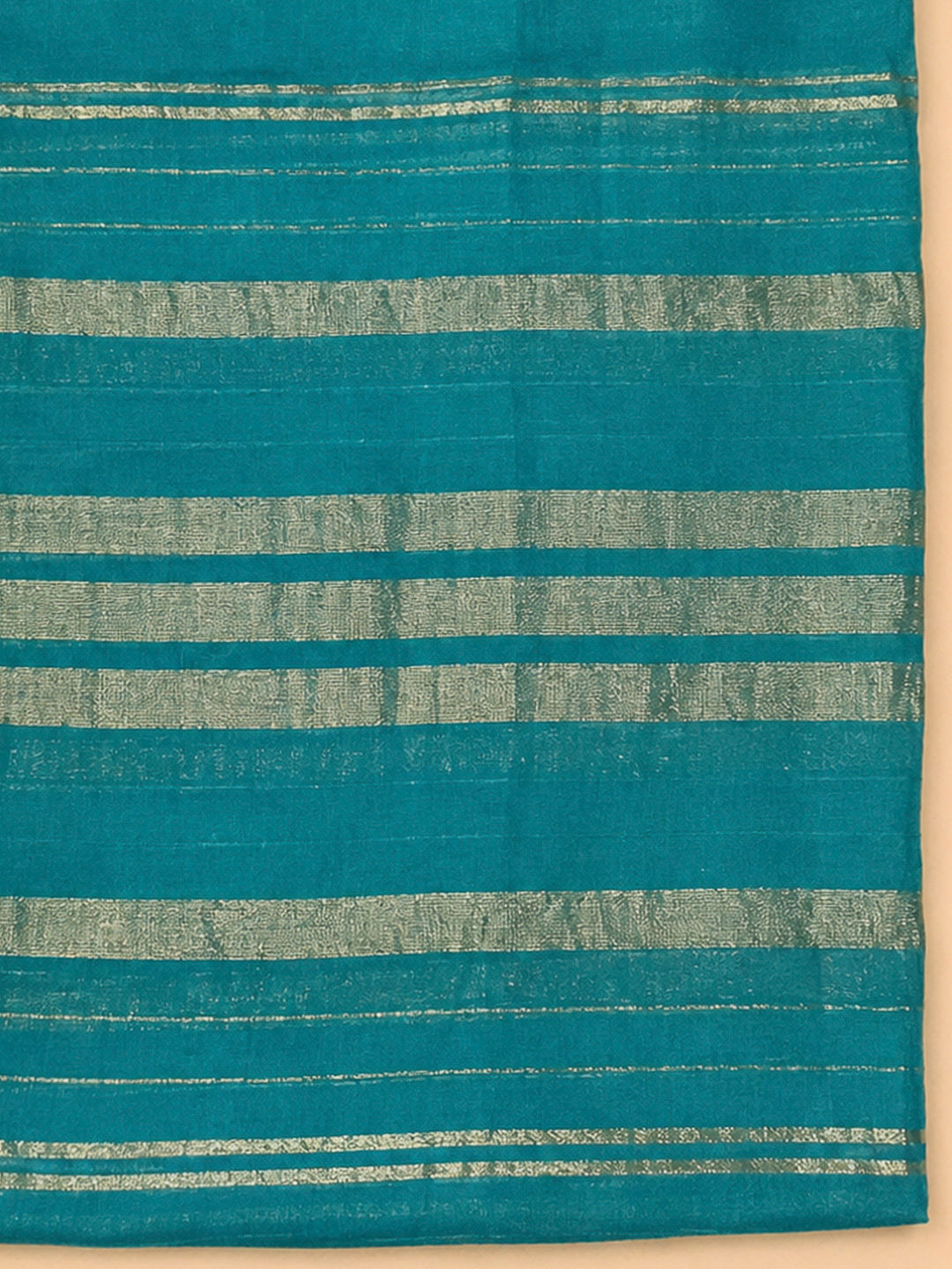 Blue Chanderi Embroidered Unstitched Dress Material