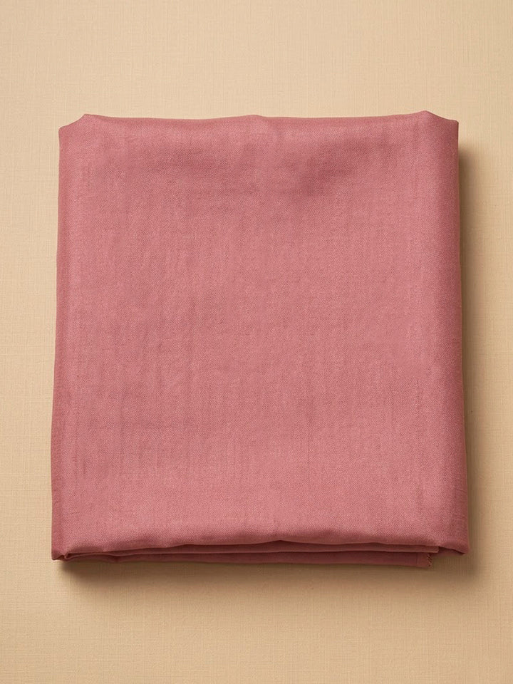 Pink Chanderi Embroidered Unstitched Dress Material