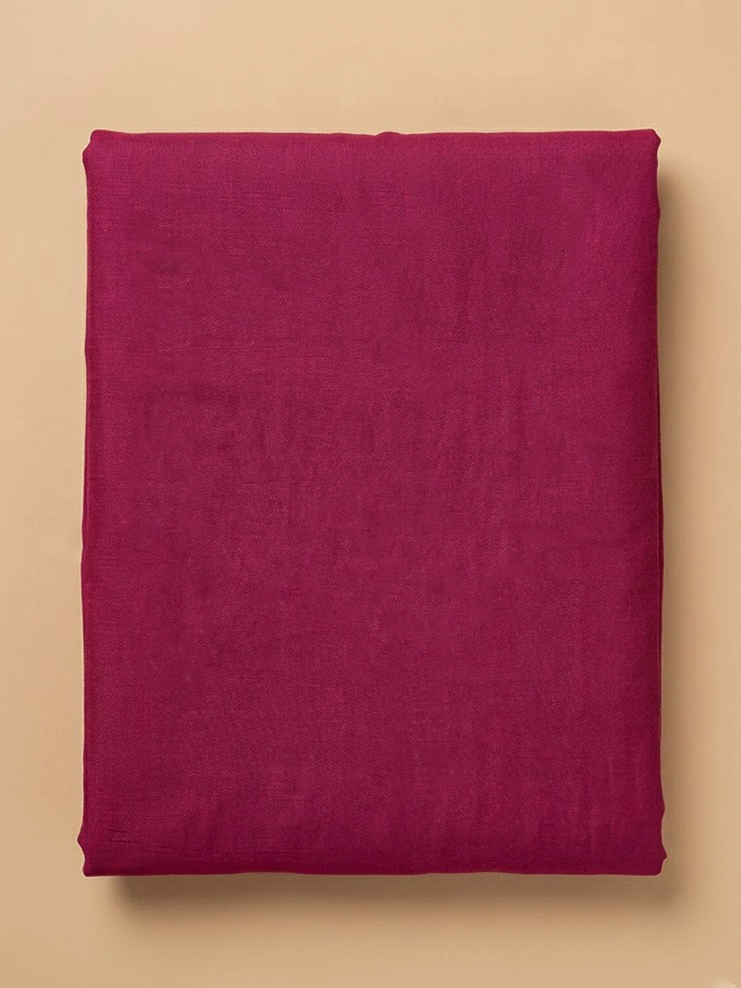 Magenta Chanderi Embroidered Unstitched Dress Material