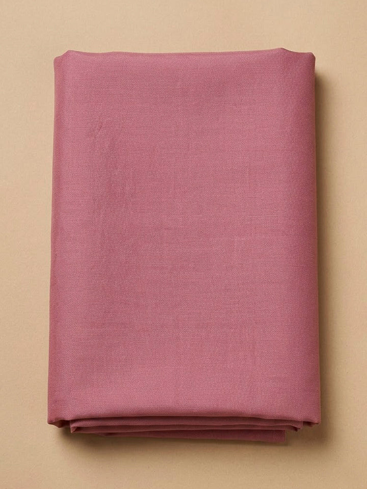 Pink Chanderi Embroidered Unstitched Dress Material